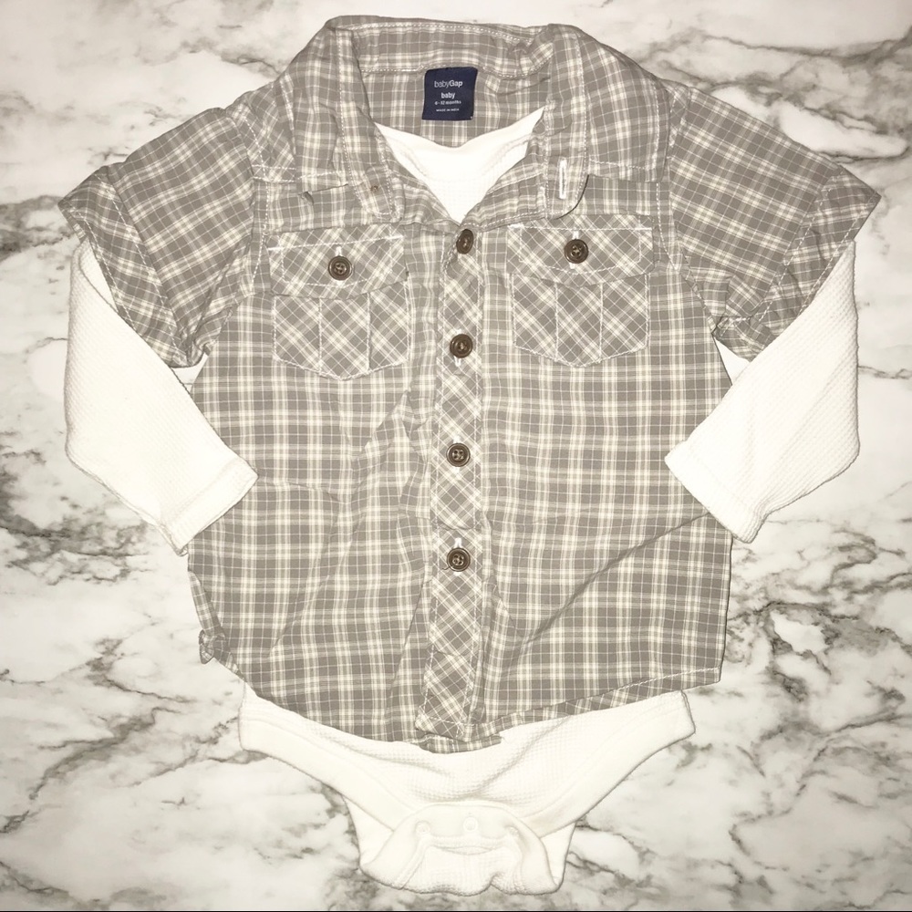 babyGap Baby Boys’ 2-in-1 Bodysuit